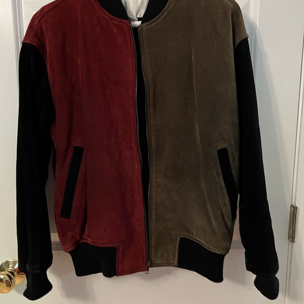 Vintage 1990s 100% suede leather bomber style jacket from The Limited. Size M